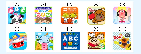 幼児を飽きさせない英語学習を! 厳選アプリ10