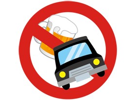 【イラスト】車とお酒