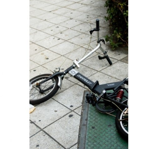【画像】倒れた自転車