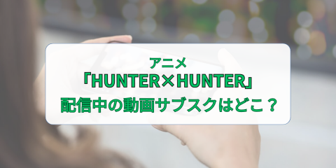 �A�j���uHUNTER�~HUNTER(�n���^�[�n���^�[)�v�̔z�M��́H����T�u�X�N�𒲍�